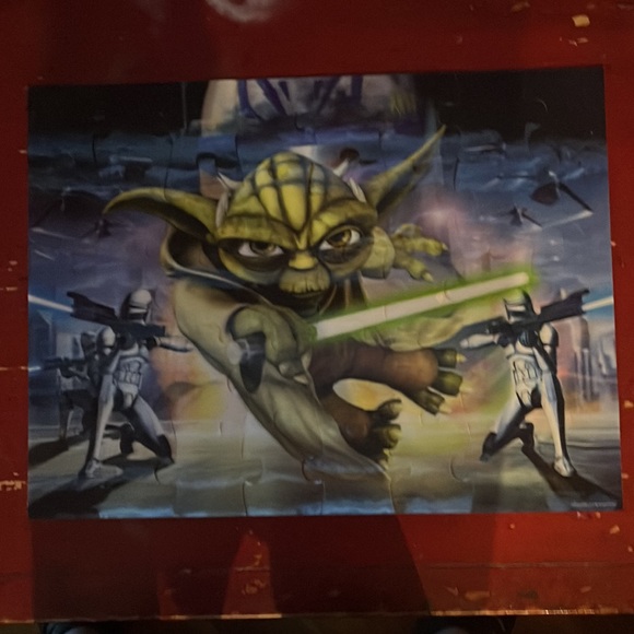 Star Wars Clone Wars 40 Pc Lenticular Puzzle 24x18" - Used (Cardinal) - Picture 3 of 8